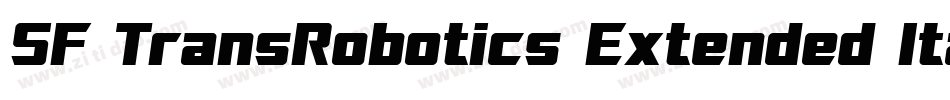 SF TransRobotics Extended Italic字体转换